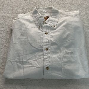 Mens long sleeve M&M'S White Casual Button-Down Shirt